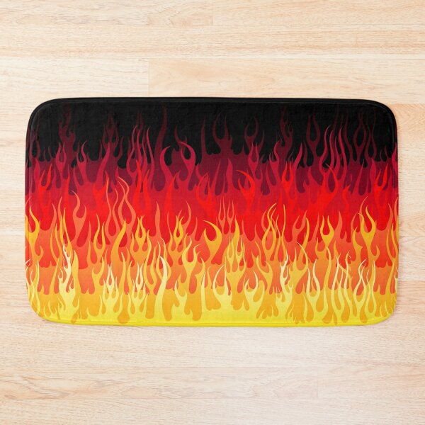Item preview, Red Hot Rod Flames on Edge - Black Background designed and sold by WickedRefined - Nicole Demereckis.
