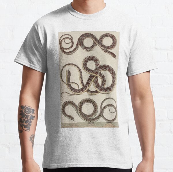 SNAKES Reptiles by Albertus Seba Classic T-Shirt