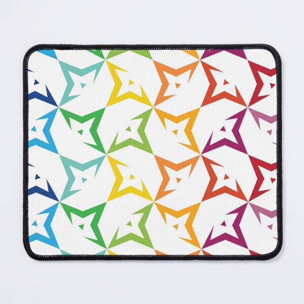Item preview, Rainbow Pointed Triangle Star Pattern designed and sold by kjeppson.