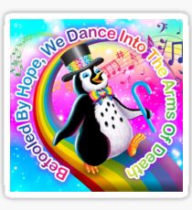 Nihilist LisaFrank -- Penguin Sticker