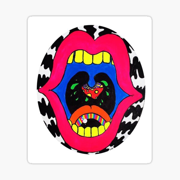 scream-for-help-sticker-by-artbyshayla-redbubble