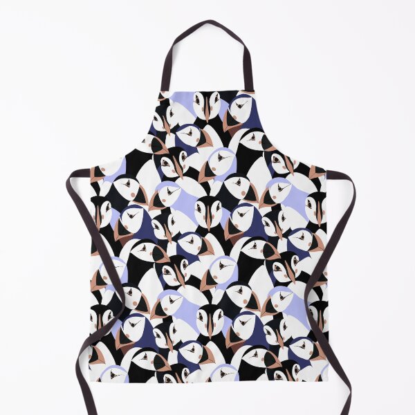 Item preview, Puffins in Periwinkle blue designed and sold by Griffletta.
