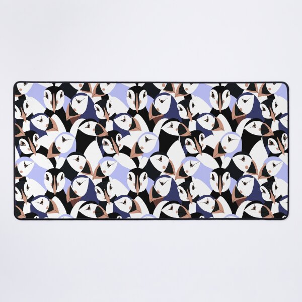 Item preview, Puffins in Periwinkle blue designed and sold by Griffletta.