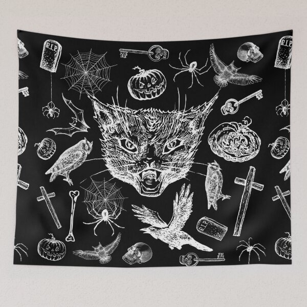 Item preview, Vintage Spooky Halloween Collage designed and sold by NoirOwned.