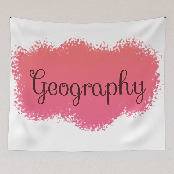 Item preview, Geography School Subject Label - Peach to Pink Gradient designed and sold by IrinchiDE.