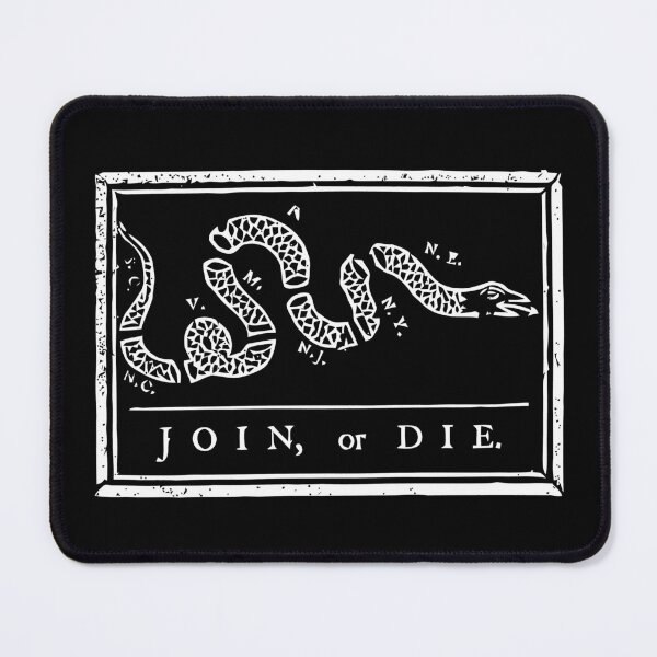 Item preview, Join or Die - Black and White designed and sold by warishellstore.