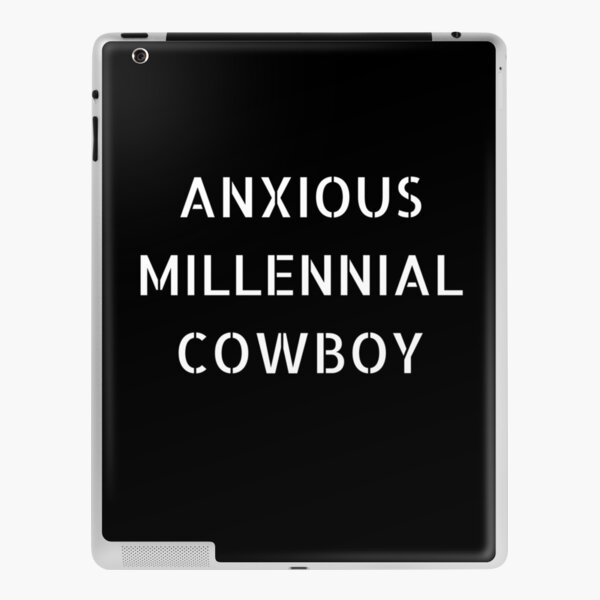 Anxious Millennial cowboy iPad Skin