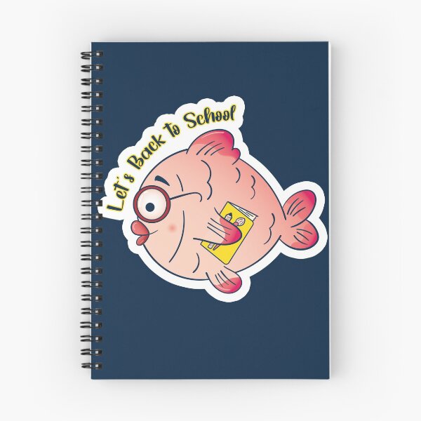 Item preview, back to school with happy fish designed and sold by happyartbymary.