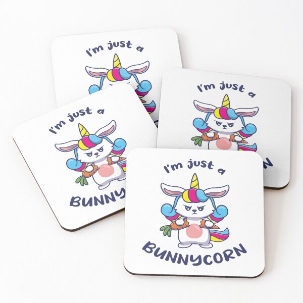 Item preview, I'm just a bunnycorn Cute Rabbit Unicorn Kawaii designed and sold by Mad-Minds.
