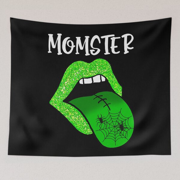 Item preview, Green halloween Frankenstein momster glitter lips- Halloween momster Frankenstein  designed and sold by Designs Of all kinds.