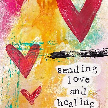 Sending Love and Healing Vibes | Greeting Card