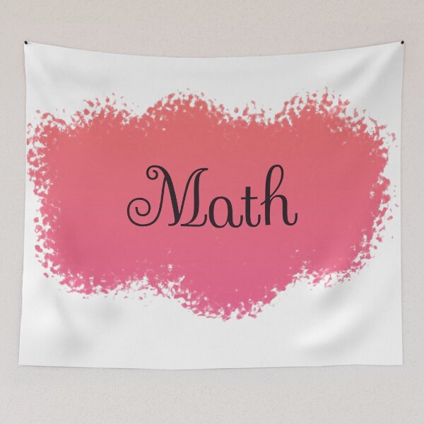 Item preview, Math School Subject Label - Peach to Pink Gradient designed and sold by IrinchiDE.