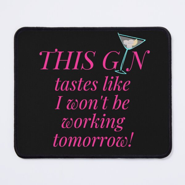 Item preview, Pink Gin Quote designed and sold by TrendyArtPrints.