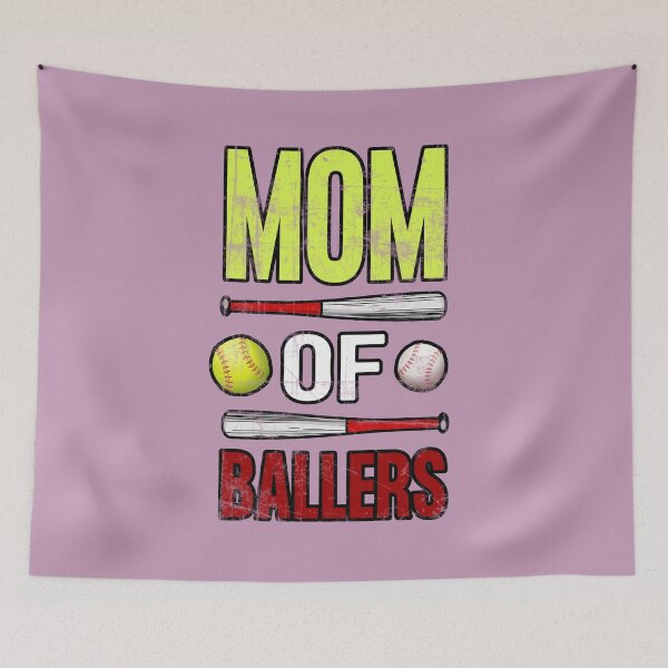 Item preview, Mom Of Ballers Baseball Softball Sports Mother Design designed and sold by modernfamgear.
