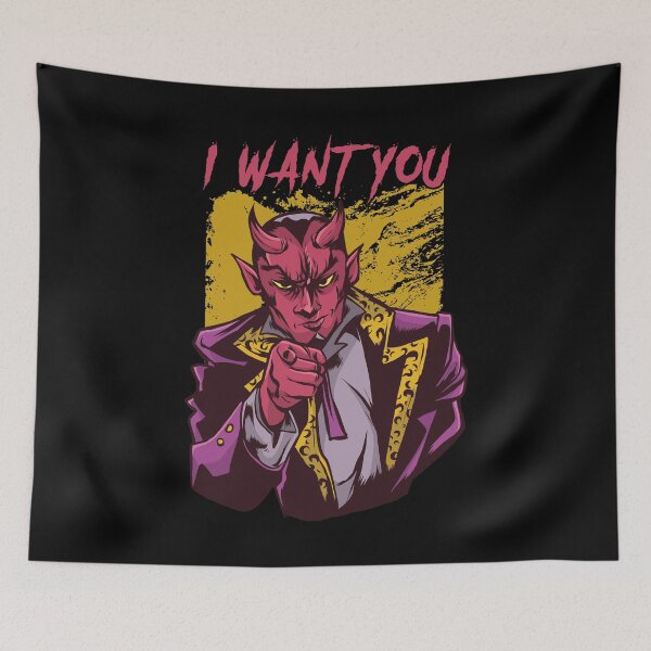 Item preview, I Want You - Halloween Devil designed and sold by MnEmzStudio.