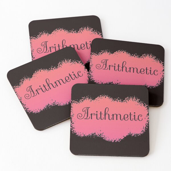 Item preview, Arithmetic School Subject Label - Peach to Pink Gradient designed and sold by IrinchiDE.