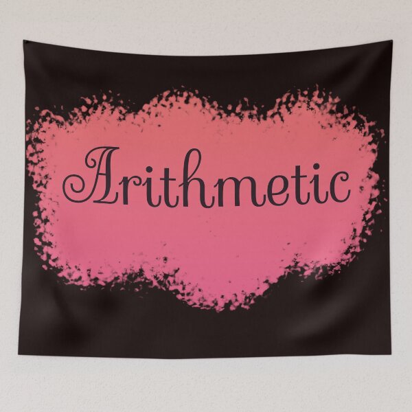 Item preview, Arithmetic School Subject Label - Peach to Pink Gradient designed and sold by IrinchiDE.