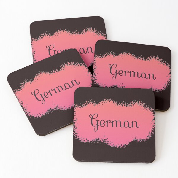 Item preview, German Language School Subject Label - Peach to Pink Gradient designed and sold by IrinchiDE.