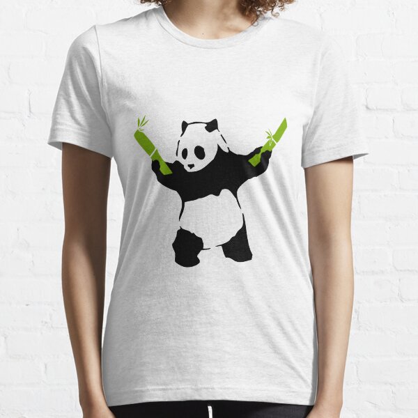Bad Panda Bamboo Stencil Essential T-Shirt