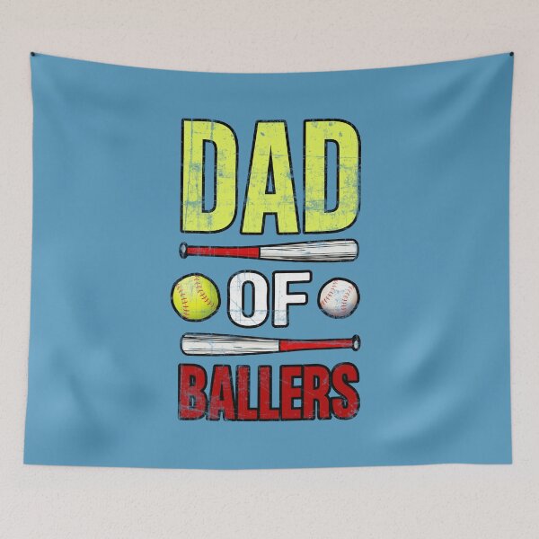 Item preview, Dad Of Ballers Baseball Softball Sports Father Design designed and sold by modernfamgear.