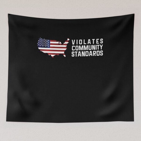 Item preview, Warning Violates Community Standards designed and sold by Usoubmaster.