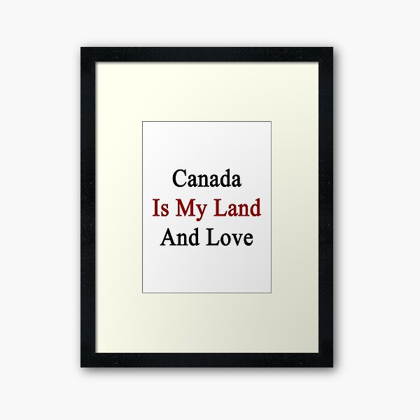 Aperçu de l'œuvre Le Canada est ma terre et mon amour créée et vendue par supernova23.