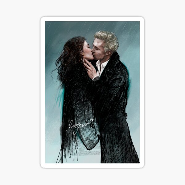 Delena Rain Kiss Sticker for Sale by Sofmacias