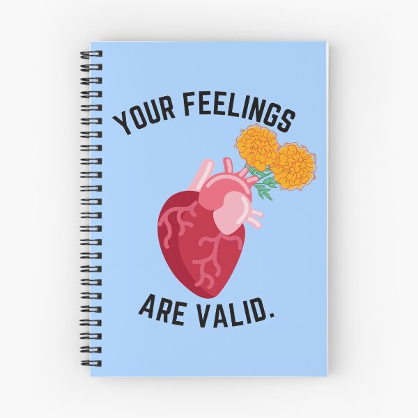 Item preview, Your feelings are valid, your feelings matter, anatomically correct heart orange flowers designed and sold by theslowdown.