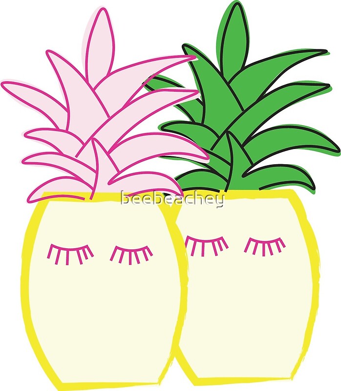 "Pineapple love" by beebeachey Redbubble