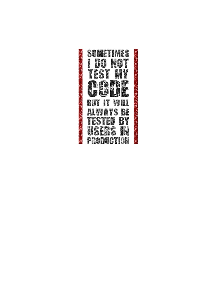 Thumbnail 5 of 5, A-Line Dress, I Do Not Always Test My Code - Funny Programming Quote designed and sold by FoxCodeCreation.