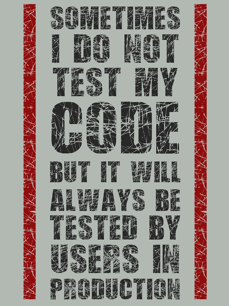 Thumbnail 4 of 4, Boxy T-Shirt, I Do Not Always Test My Code - Funny Programming Quote designed and sold by FoxCodeCreation.