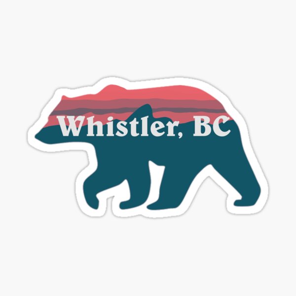 Whistler, BC Bear Sticker