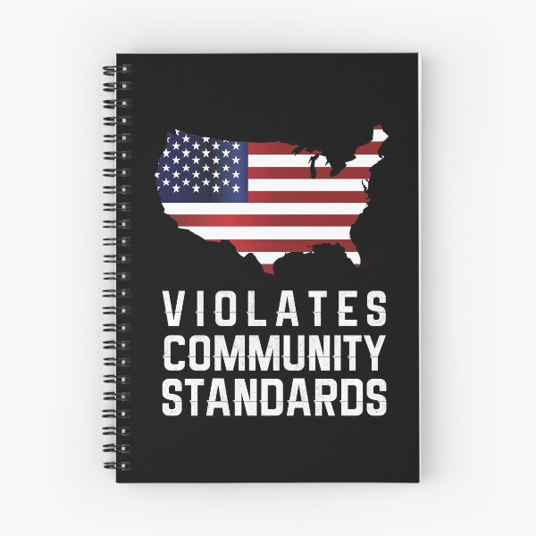 Item preview, Warning Violates Community Standards America Flag design designed and sold by Usoubmaster.
