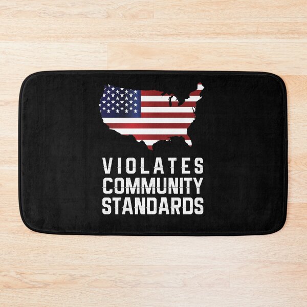 Item preview, Warning Violates Community Standards America Flag design designed and sold by Usoubmaster.