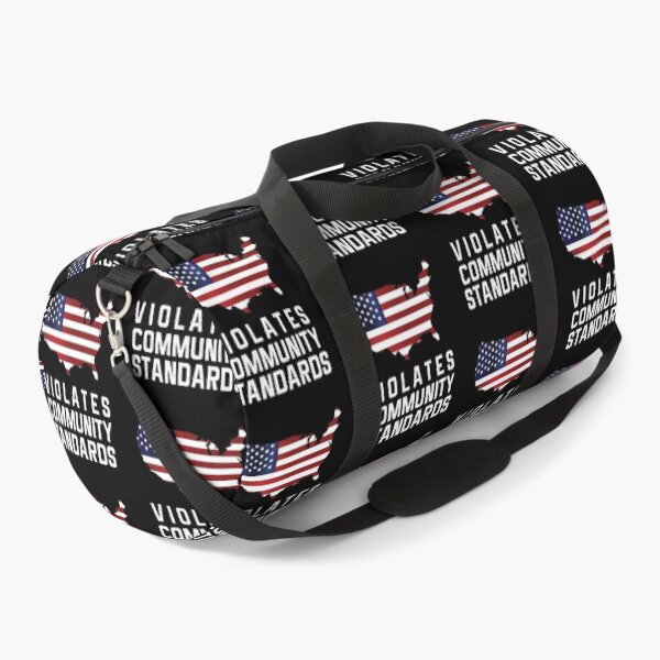 Item preview, Warning Violates Community Standards America Flag design designed and sold by Usoubmaster.