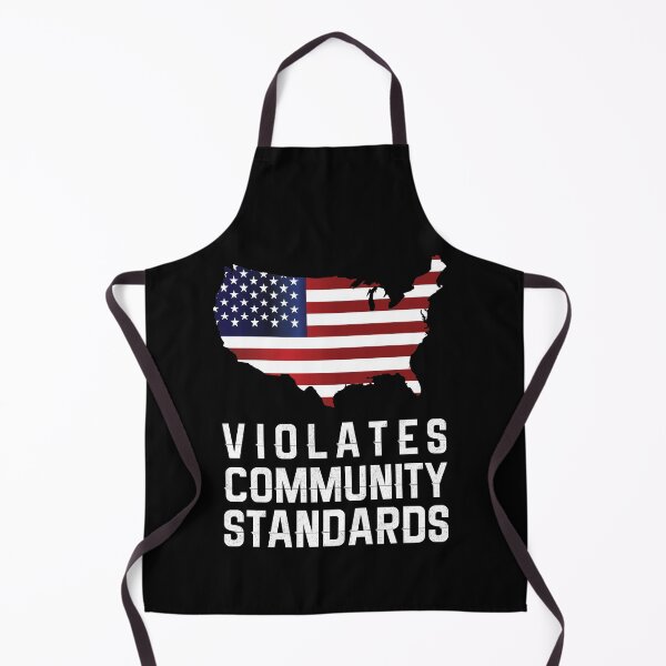 Item preview, Warning Violates Community Standards America Flag design designed and sold by Usoubmaster.