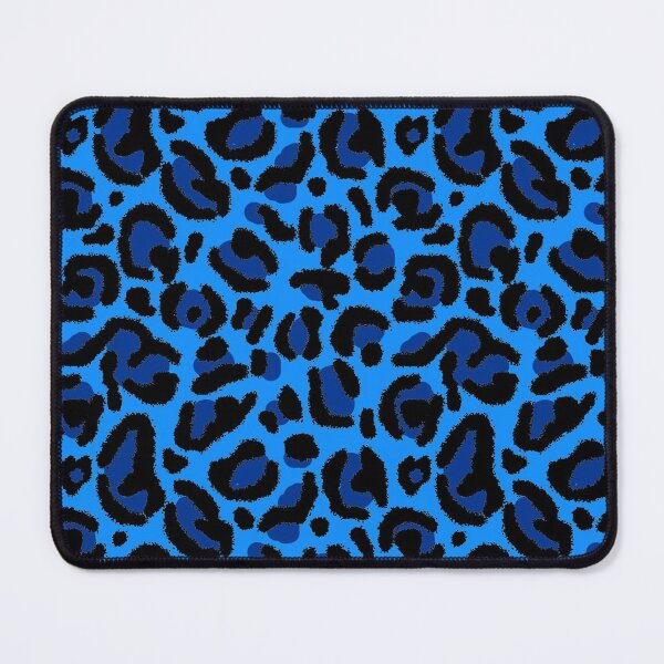 Item preview, Blue Y2K Aesthetic Leopard Print designed and sold by Julie Erin Designs.