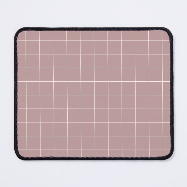 Item preview, Windowpane Check Grid (white/dusty rose pink) designed and sold by Design Minds Boutique.
