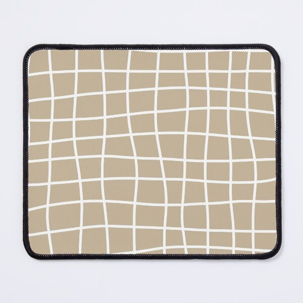 Item preview, Hand Drawn Grid (white/tan) designed and sold by Design Minds Boutique.