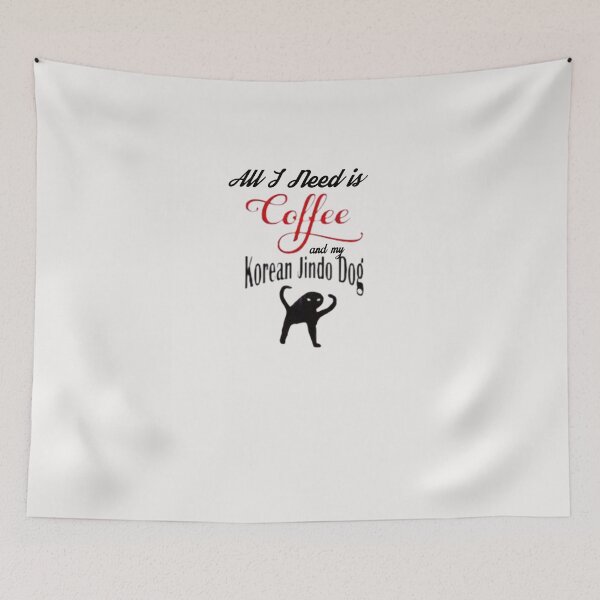 Item preview,  Coffee and Korean Jindo designed and sold by shopghita45.