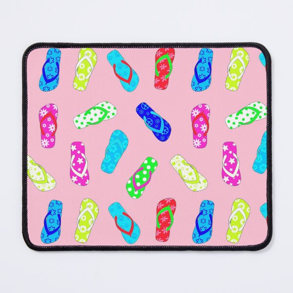 Item preview, Colorful Flip Flops Pink Pattern designed and sold by Julie Erin Designs.