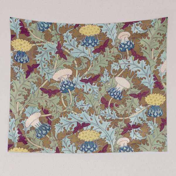 Item preview, ART NOUVEAU, Bees and flowers Pattern designed and sold by blackdogshop.