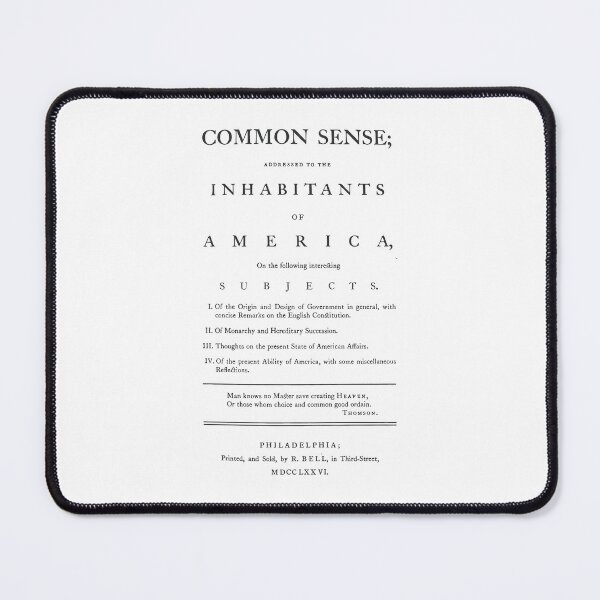 Item preview, The Common Sense (Original cover of Thomas Paine's 'Common Sense') designed and sold by franklinprintco.