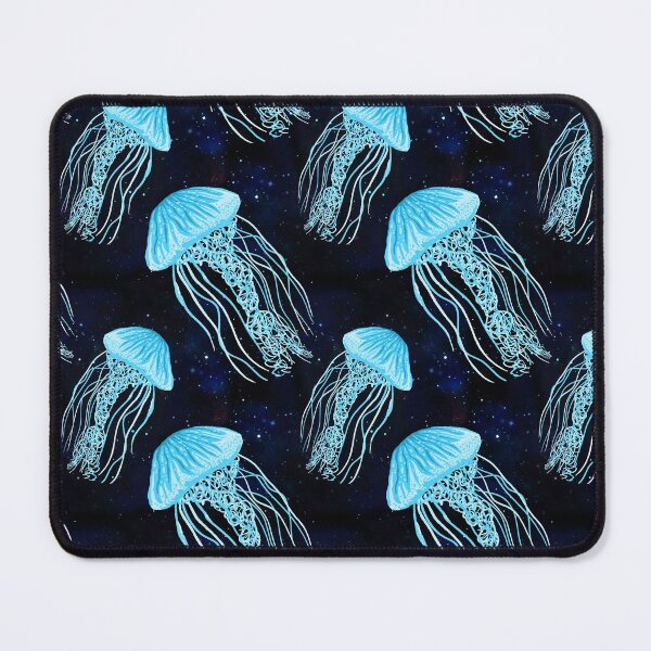 Item preview, Luminescent Blue Jellyfish Pattern designed and sold by Julie Erin Designs.