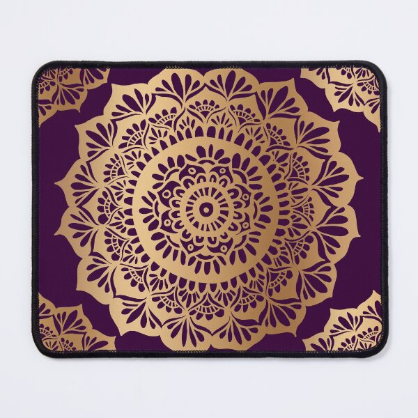 Item preview, Beautiful Purple Gold Mandala Pattern designed and sold by Julie Erin Designs.