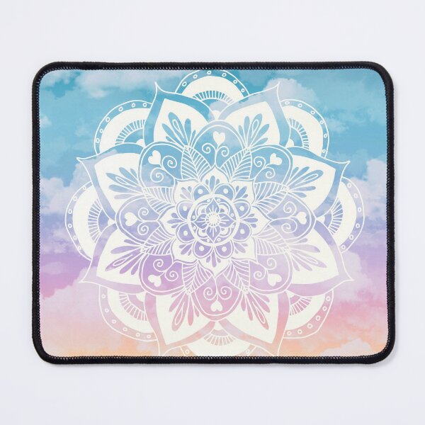Item preview, Pastel Rainbow Clouds Mandala designed and sold by Julie Erin Designs.