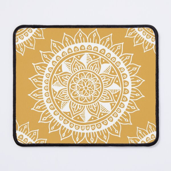 Item preview, Mustard Yellow Zen Mandala designed and sold by Julie Erin Designs.