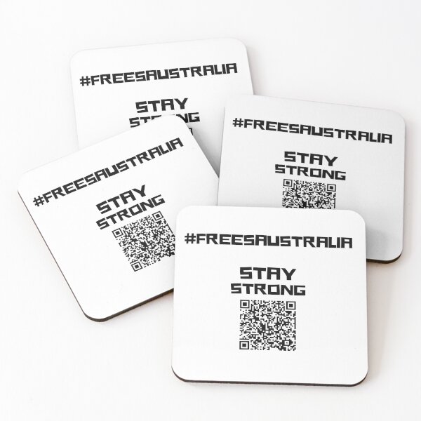 Item preview, #FreeAustralia Stay Strong Free Australia, TShirt, Hat, Bags, Mask, T-Shirt, hashtag Black Print designed and sold by hashteeme.