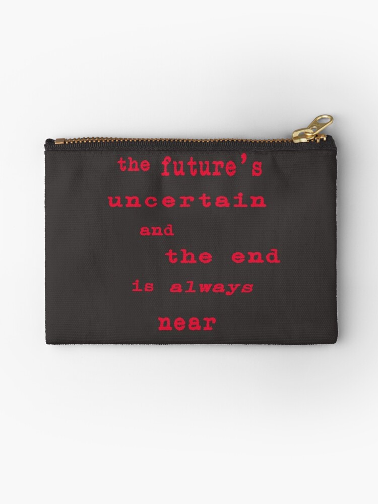 The Doors Roadhouse Blues Lyrics Zipper Pouch By Literaryclothes