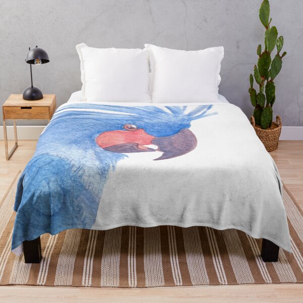Item preview, Palm cockatoo watercolor blue portrait designed and sold by L'Atelier Oranjade.